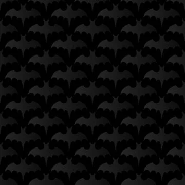 Bat background Halloween seamless pattern Stock Illustration