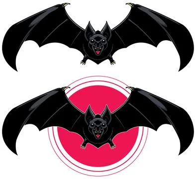 Bat Black Mascot Stockillustratie