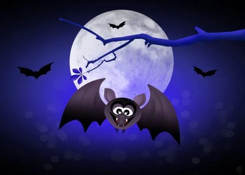 Bat bloodsucker Stock Illustration