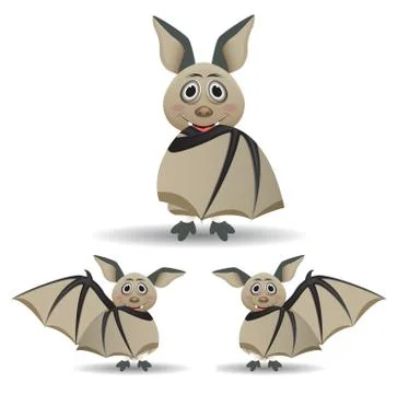 Bat cartoon Stock Illustration