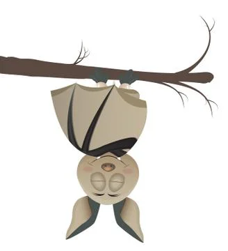 Bat cartoon Stock Illustration