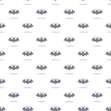 Bat character seamless pattern for halloween spooky design イラスト素材