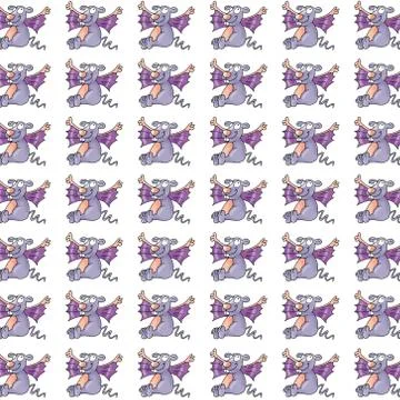 Bat cloth or paper, with colored, for gift card Illustrazione stock
