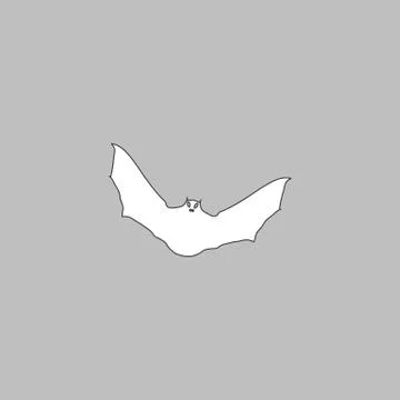 Bat computer symbol Stock Illustration