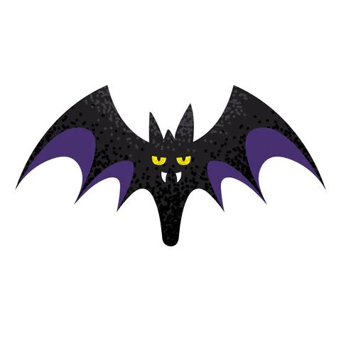 Bat creature flying Illustrazione stock