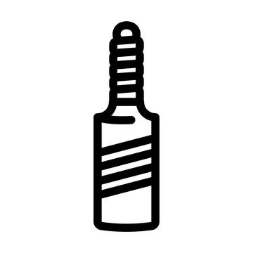 Bat cricket accessory line icon vector illustration Stock Illustration