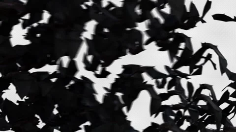 Bat Crowds on alpha channel Stock Footage 253277408