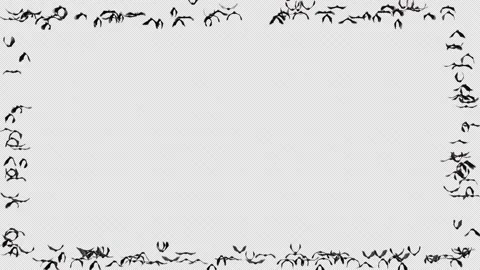 Bat Crowds Frame Alpha Seamless Loop Stock Footage 317803856