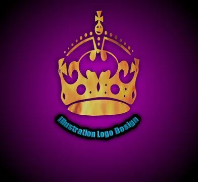 Bat crown logo Stock Illustration