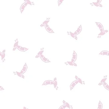 Bat halloween glyph seamless pattern Illustrazione stock