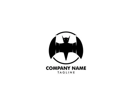Bat icon logo vector illustration Stock Illustration