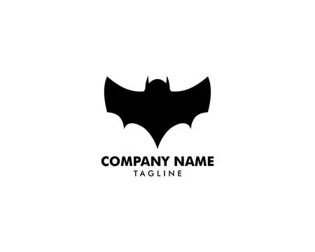 Bat icon logo vector illustration Stock Illustration