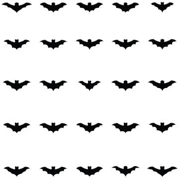 Bat icon set Stock Illustration