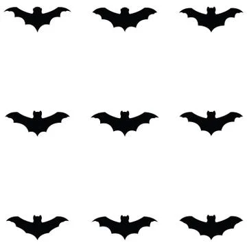 Bat icon set Illustrazione stock