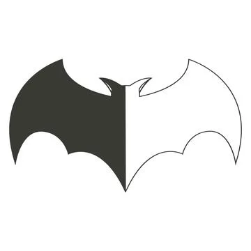 Bat icon vector illustration design Stock Illustration