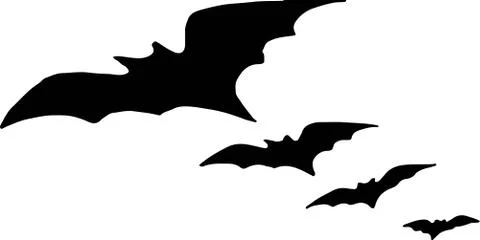 Bat icon on white background Stock Illustration