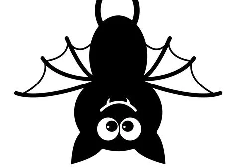 Bat in illustrator on white background Stock Illustration
