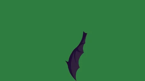 A bat isolated on green screen background Stock Footage 336886078
