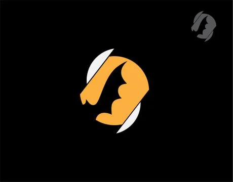 Bat logo on black background in vector illustration Stock Illustration