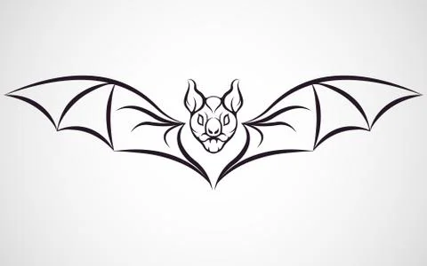Bat logo Stock Illustration