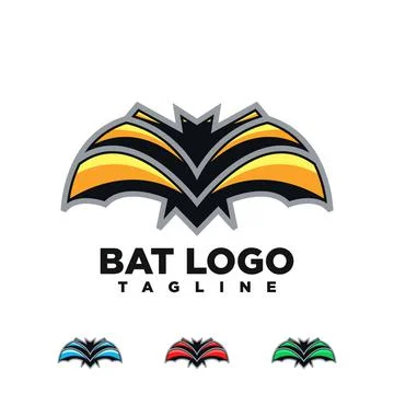 Bat logo Illustrazione stock