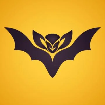 Bat logo vector Stock Illustration
