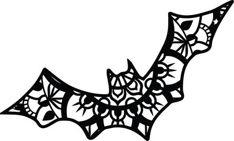 Bat mandala Stock Illustration