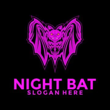 Bat Mascot logo vector, Creative Bats logo design template, Bat Esport team.. Stock Illustration