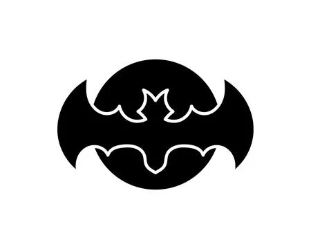 Bat open wings flying concept elements icon Illustrazione stock