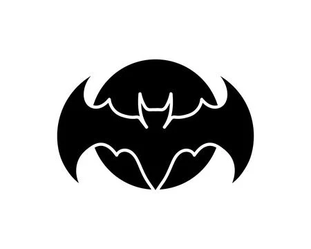 Bat open wings flying concept elements icon 스톡 일러스트