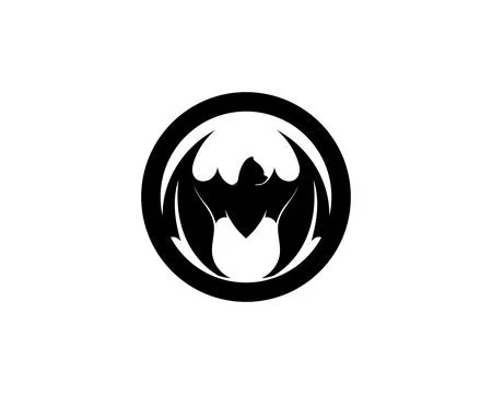 Bat open wings flying concept elements icon Illustrazione stock