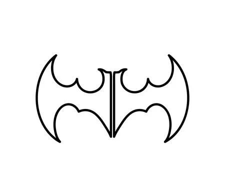 Bat open wings flying concept elements icon 스톡 일러스트