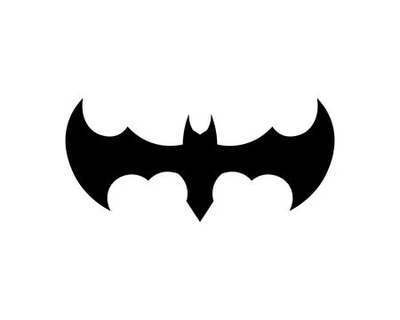 Bat open wings flying concept elements icon Stock Illustration