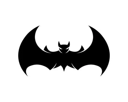 Bat open wings flying concept elements icon Illustrazione stock