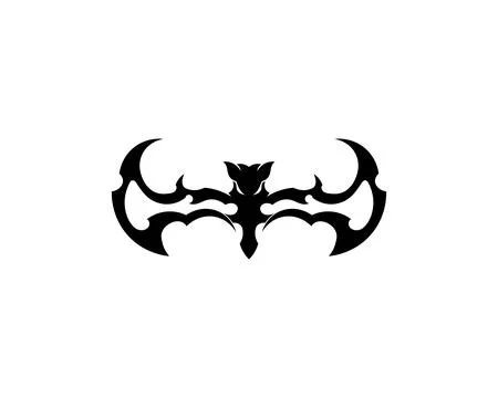 Bat open wings flying concept elements icon イラスト素材