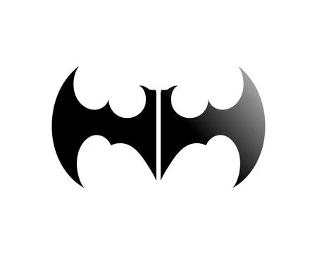 Bat open wings flying concept elements icon Illustrazione stock