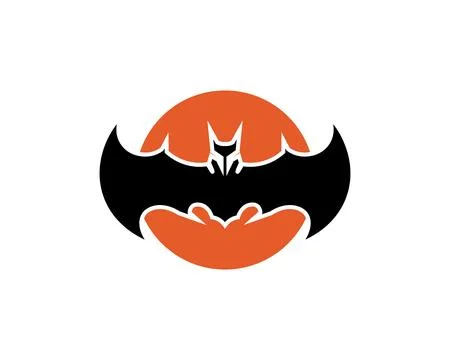 Bat open wings flying concept elements icon Illustrazione stock