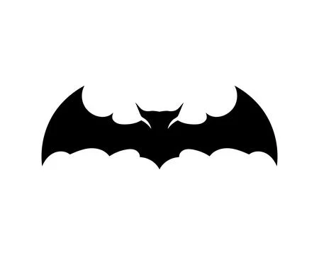 Bat open wings flying concept elements icon Illustrazione stock