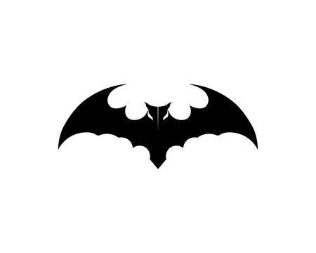 Bat open wings flying concept elements icon イラスト素材