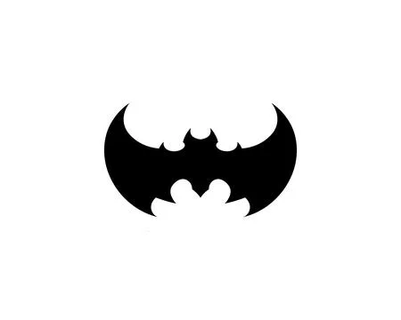 Bat open wings flying concept elements icon Illustrazione stock