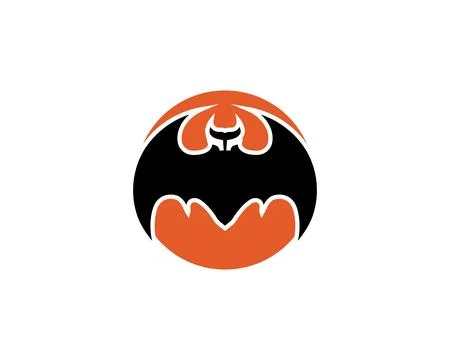 Bat open wings flying concept elements icon 스톡 일러스트
