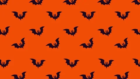 Bat Pattern Halloween Background Stock Footage 213370683