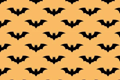 Bat pattern. Halloween design. Vector illustration Illustrazione stock