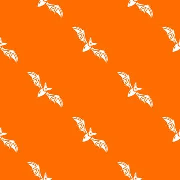 Bat pattern orange イラスト素材