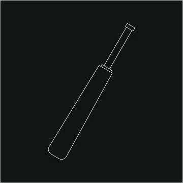 Bat to play cricket. illustration for web and mobile design. Stock Illustration