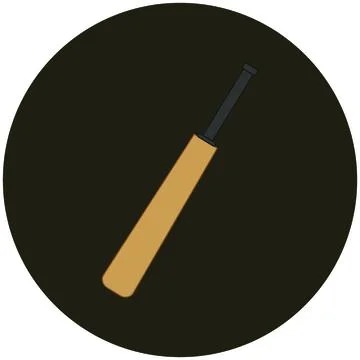 Bat to play cricket. illustration for web and mobile design. Stock Illustration