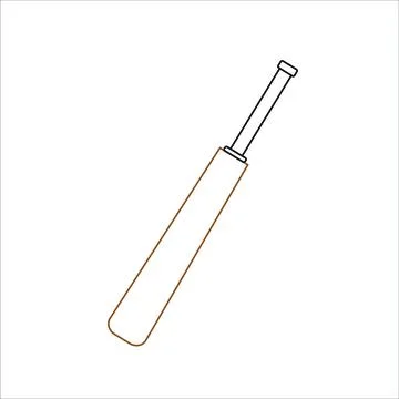 Bat to play cricket. illustration for web and mobile design. Stock Illustration