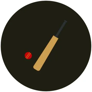 Bat to play cricket. illustration for web and mobile design. Stock Illustration