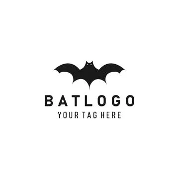Bat silhouette logo graphic vector illustration design Stock Illustration