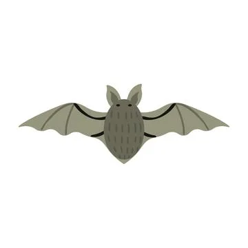 Bat simple illustration Illustrazione stock